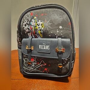 Disney Villains Cruella De Vil Mini Backpack Fashion Bag NWT